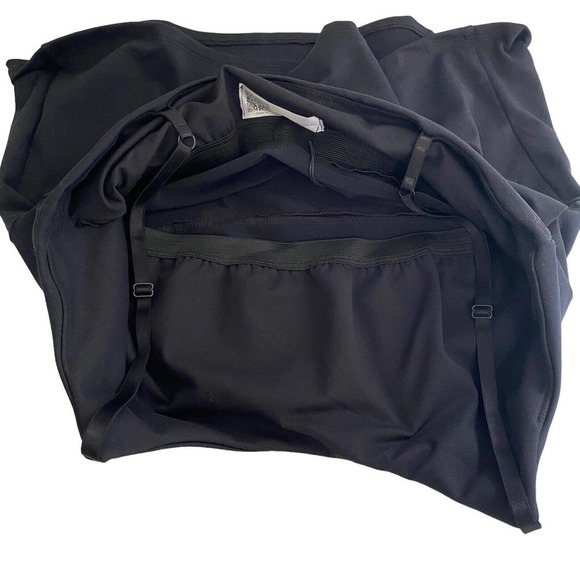 Tribe 35 XL/1X Plus Size Tank Top Shelf Bra Adjustabe Straps Soft Stretchy Black - Picture 5 of 8